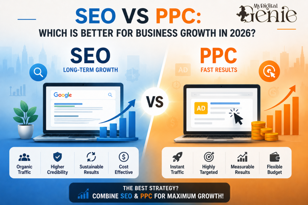 SEO Vs PPC: Which Is Better for Business Growth in 2026?   